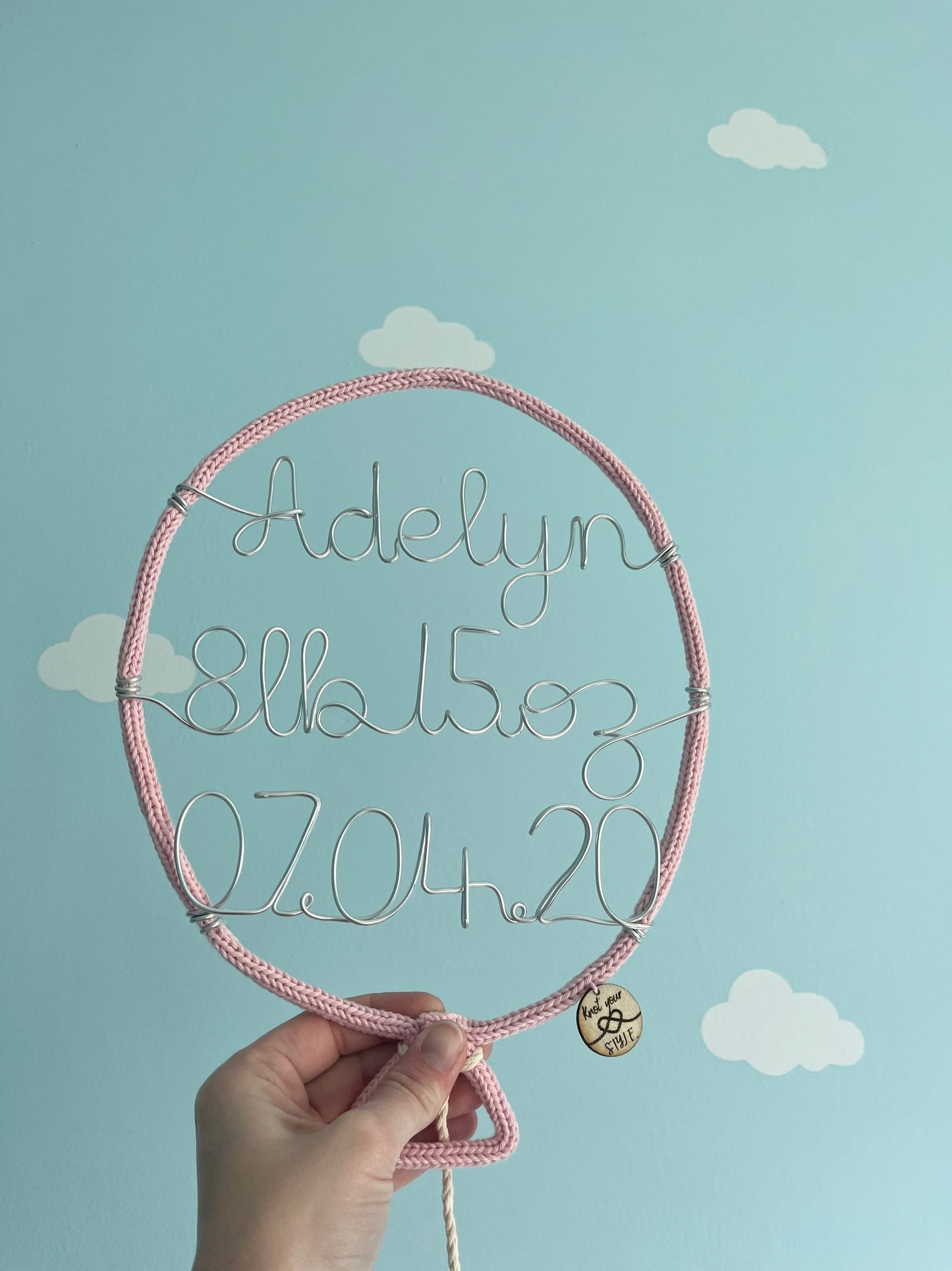 Balloon with birth details