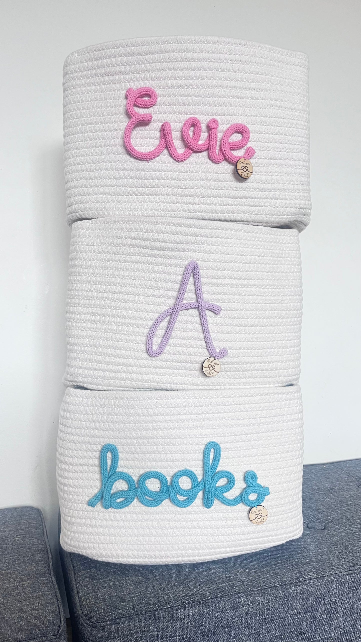 Personalised Rope Baskets