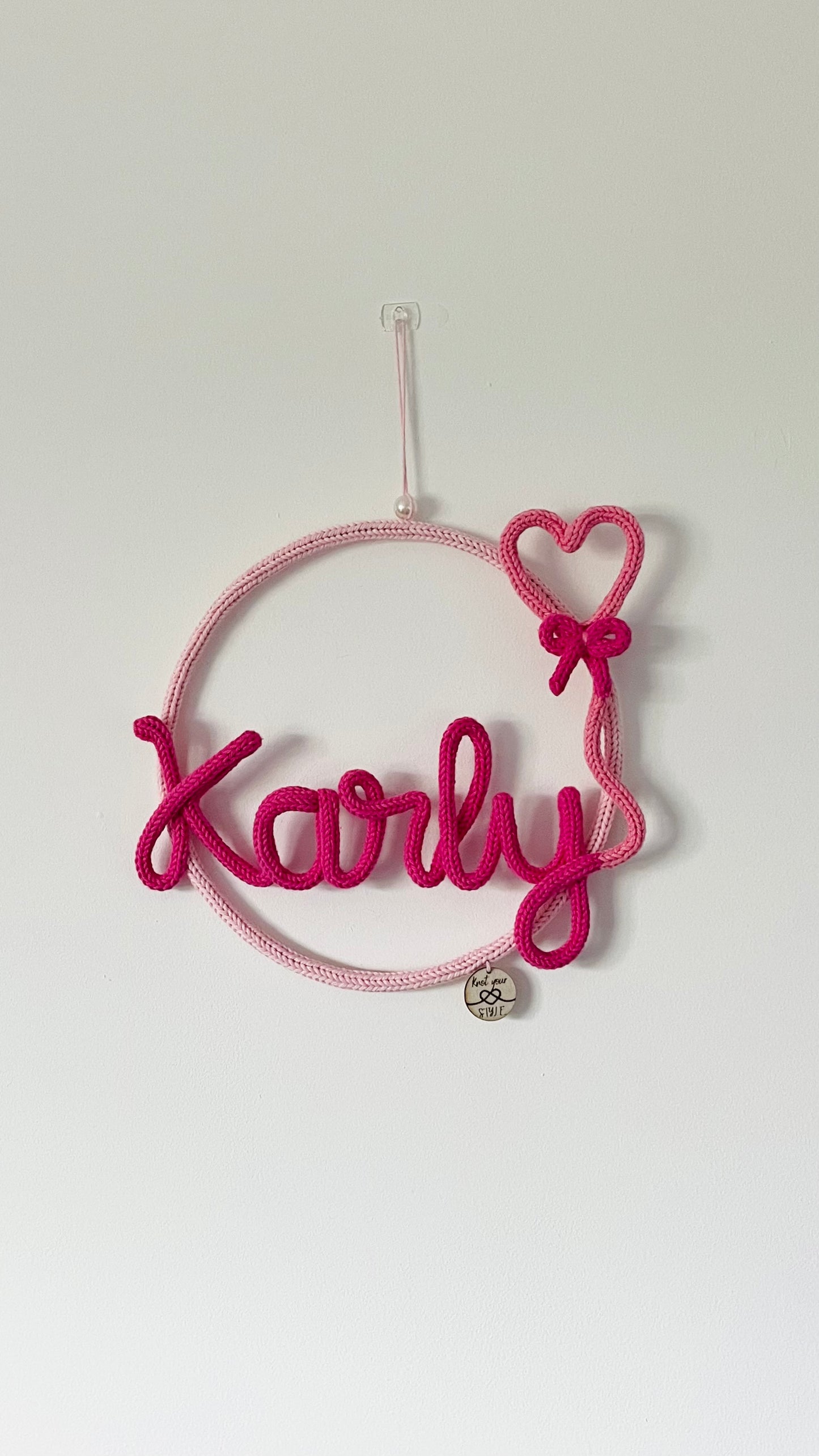 Heart Balloon Hoop Name