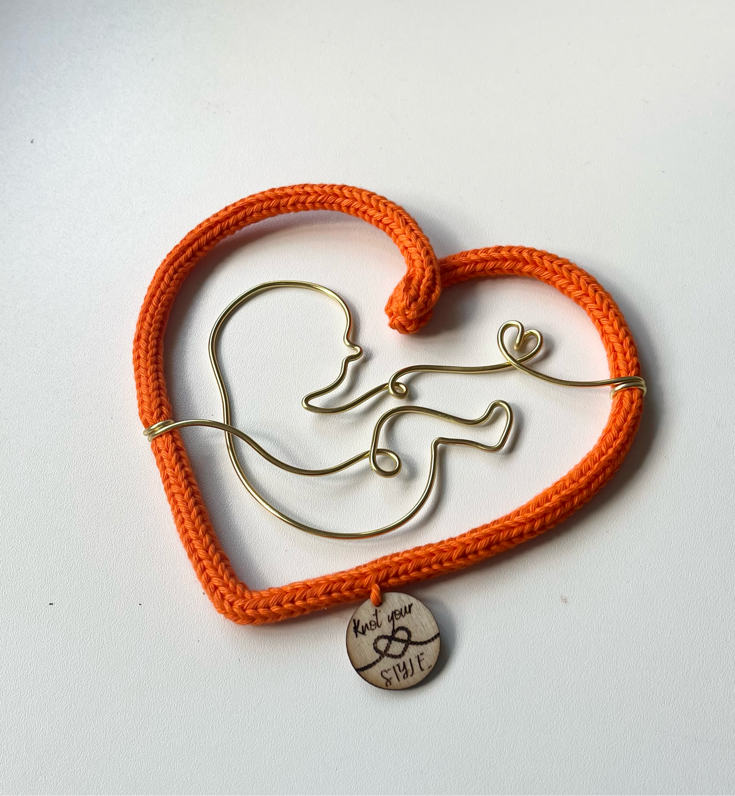 Heart with wire baby