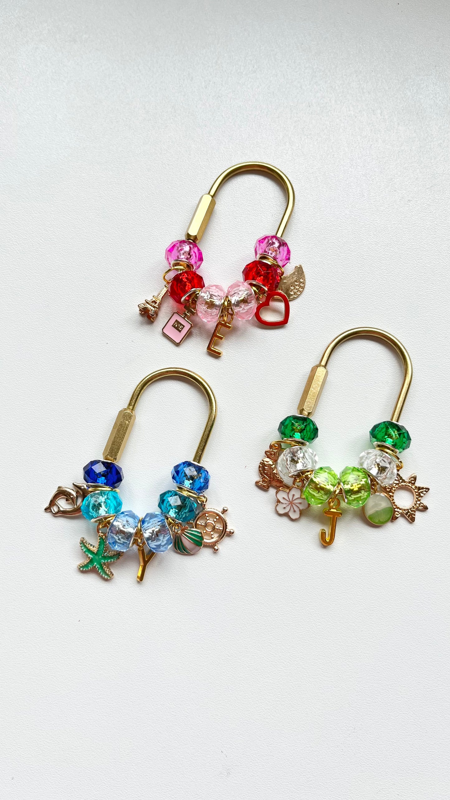 Carabiner initial keyring