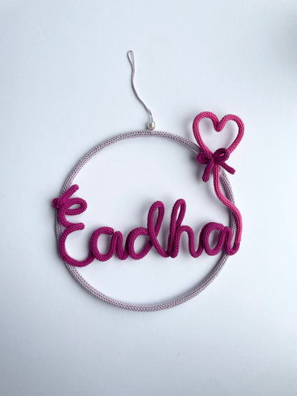 Heart Balloon Hoop Name