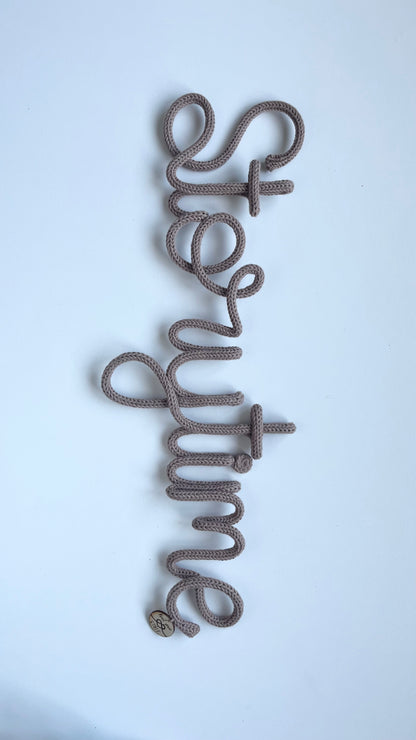 Knitted Wired Word - 9 Letters
