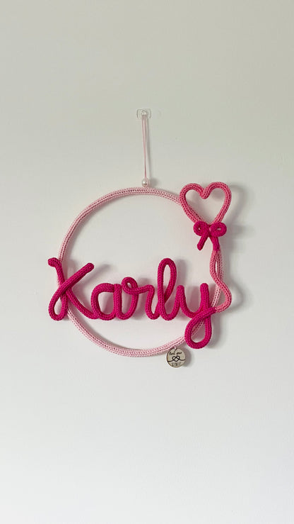 Heart Balloon Hoop Name
