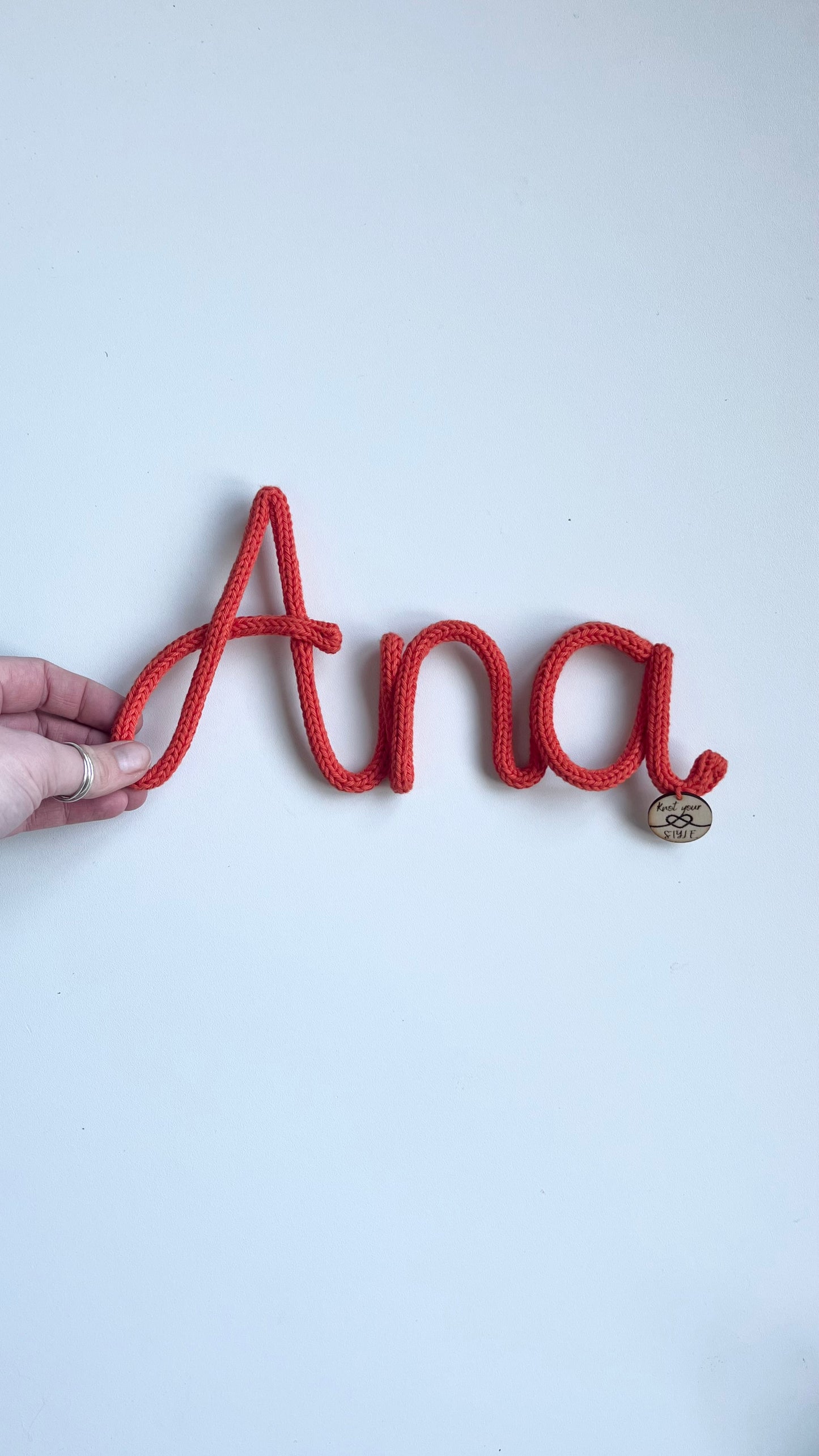Knitted Wired Word - 3 Letters