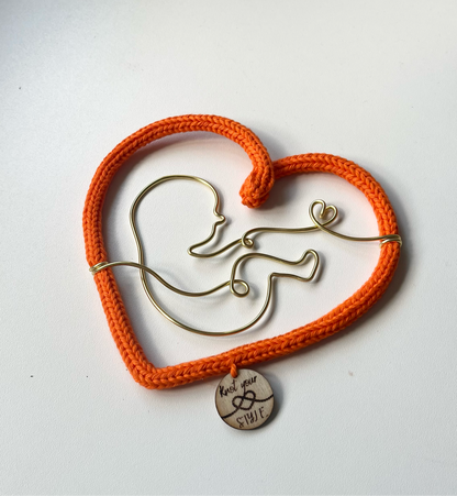 Heart with wire baby