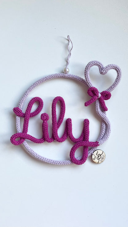 Heart Balloon Hoop Name