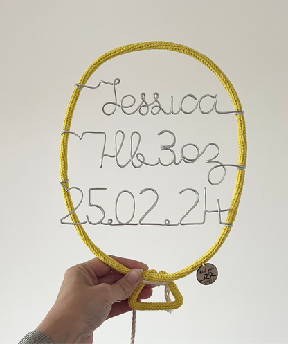 Balloon with birth details